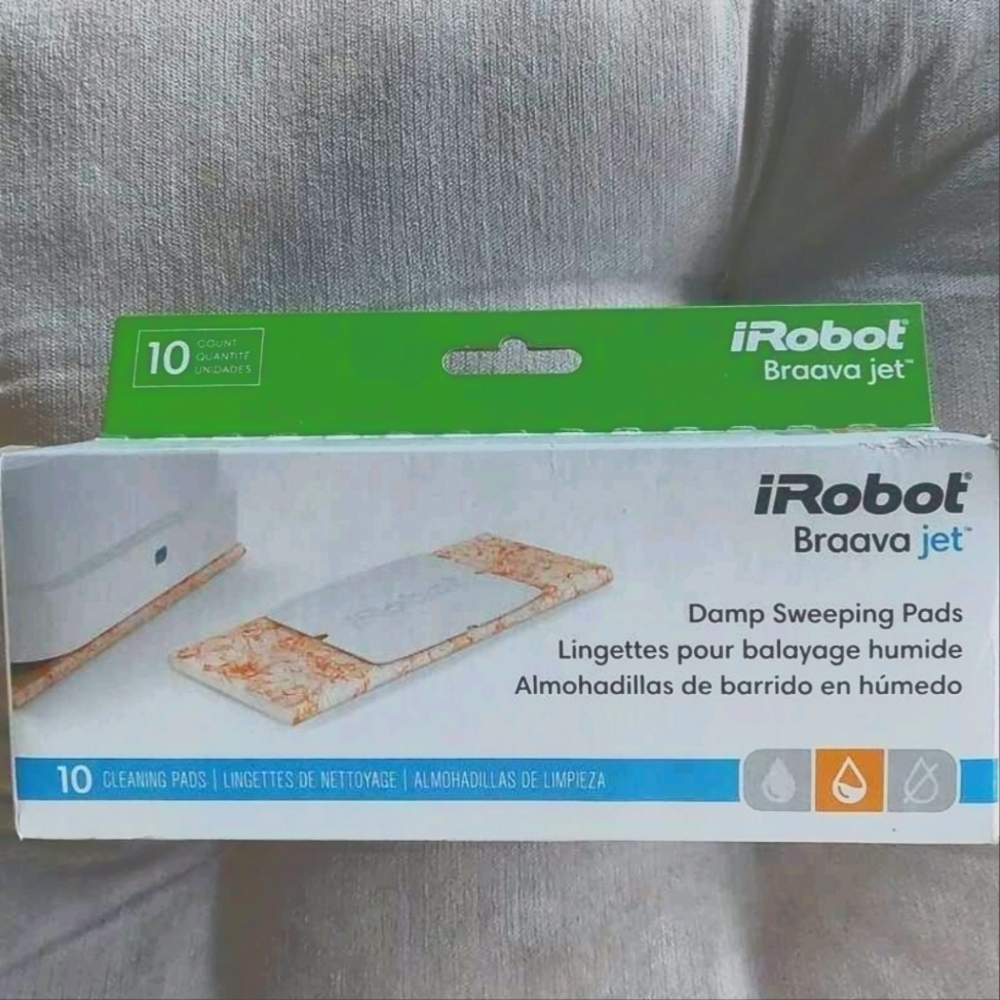 iRobot Braava Jet Damp Sweeping Pads - 10 CT Cleaning Pads 200 Series